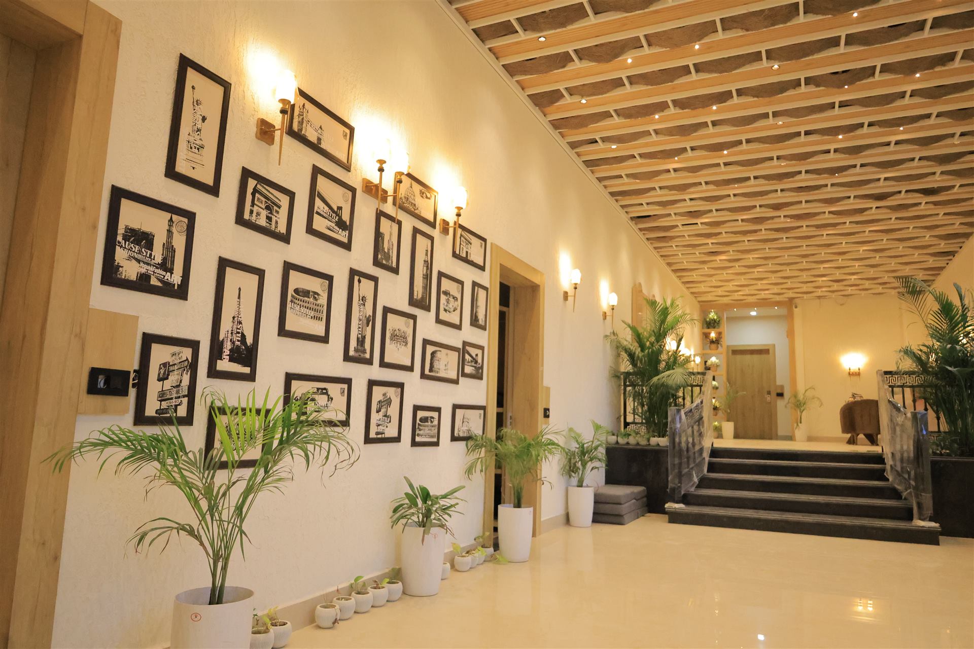Art gallery corridor