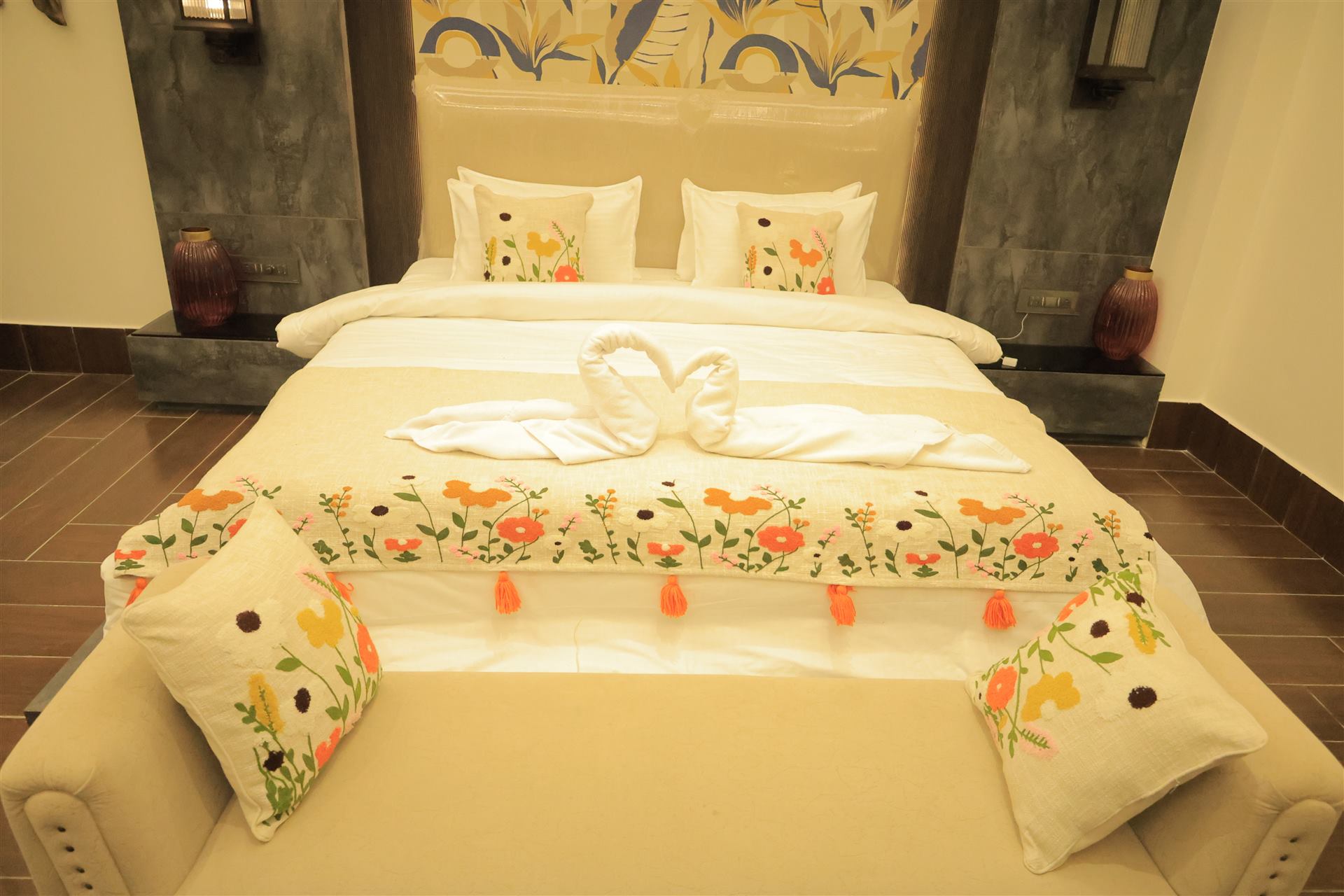 Aurora Suite linens detail